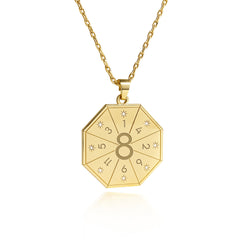 Collar con colgante de los Señores de la Energía (8) en color dorado – Sello de Poder