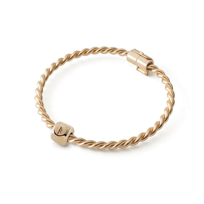 Charms z runą Ansuz (ᚨ) Pozłacany – amulet mądrości i komunikacji - Mosiądz