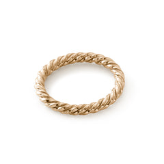 Anillo tensor de plata bañado en oro - plata 925