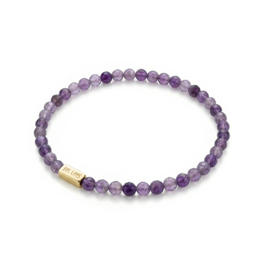 Bransoletka z Ametystem i miejscem na charms – Srebro 925