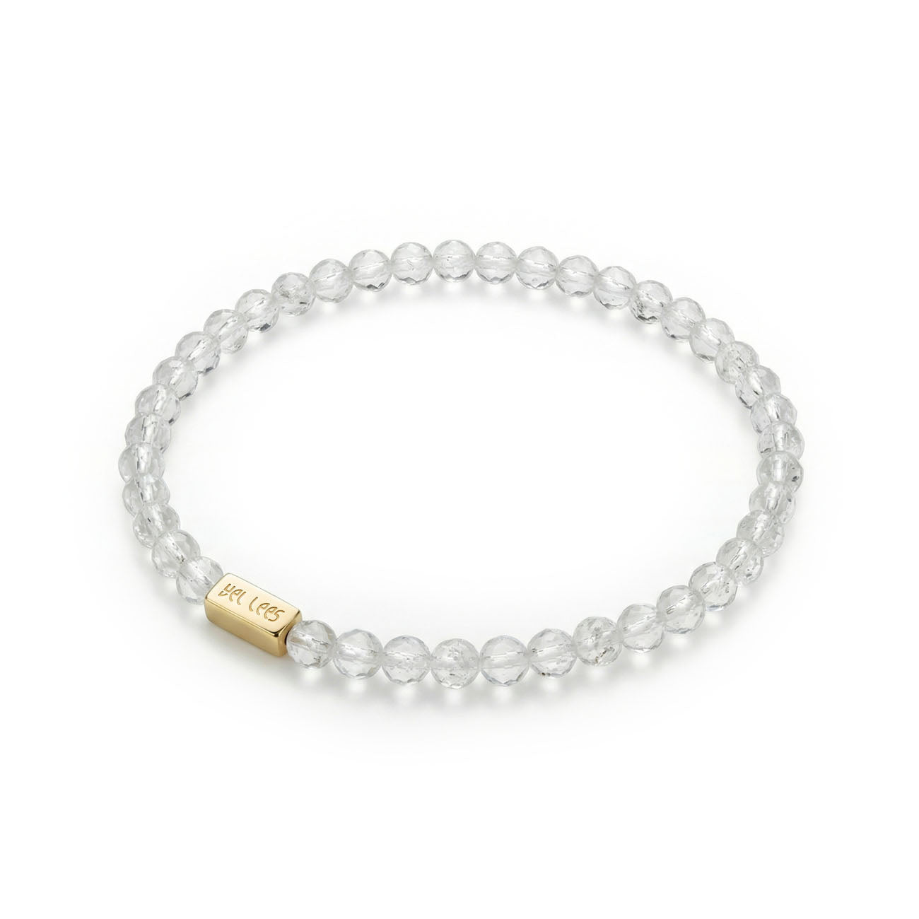 Pulsera con Cristal de Roca y espacio para un charm – Plata 925