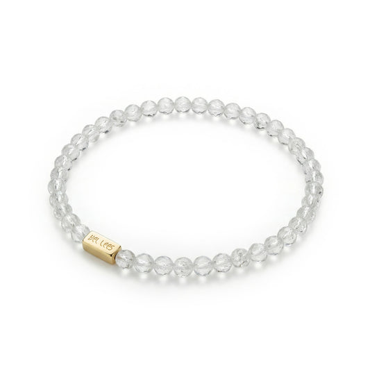 Pulsera con Cristal de Roca y espacio para un charm – Plata 925