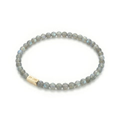 Bransoletka z Labradorytem i miejscem na charms – Srebro 925