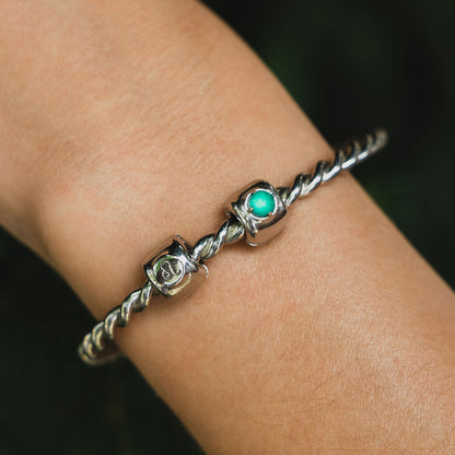 Charms ze znakiem zodiaku Rak (♋︎), brąz pokryty platyną