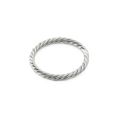 Anillo tensor de cobre en color plateado - Amuleto protector