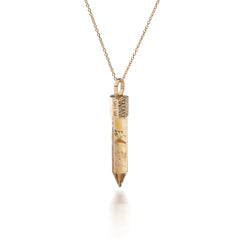 Collar de Citrino – Plata 925 bañada en oro