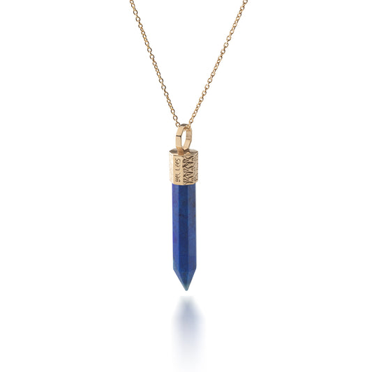 Naszyjnik z Lapis Lazuli – Srebro 925 pozłacane