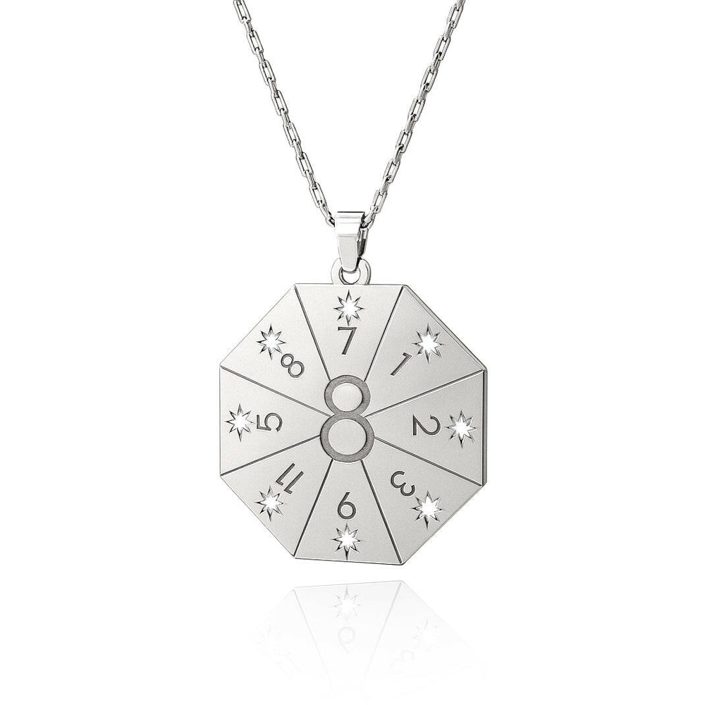 Naszyjnik z wisiorkiem Brama Lwa 8.8 w kolorze srebrnym – Amulet Duszy