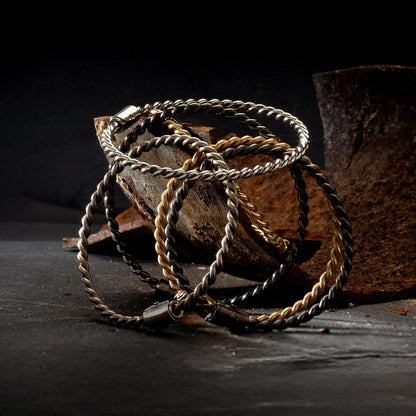 Miedziana bransoletka tensorowa w kolorze różowego złota – Kubit Królewski 144 MHz, amulet ochronny